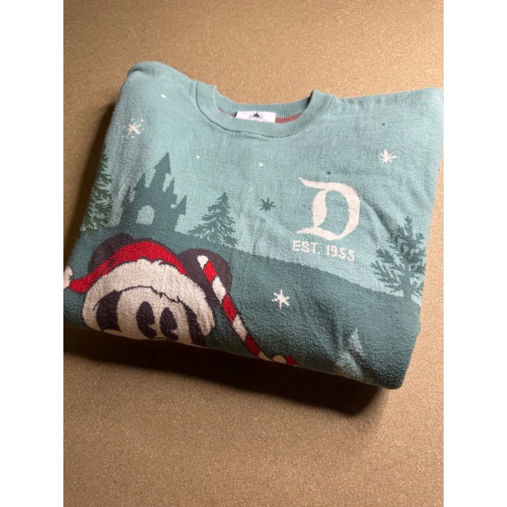Disney Spirit Jersey Disneyland Resort Holiday Mickey Mouse Knit Sweater Large